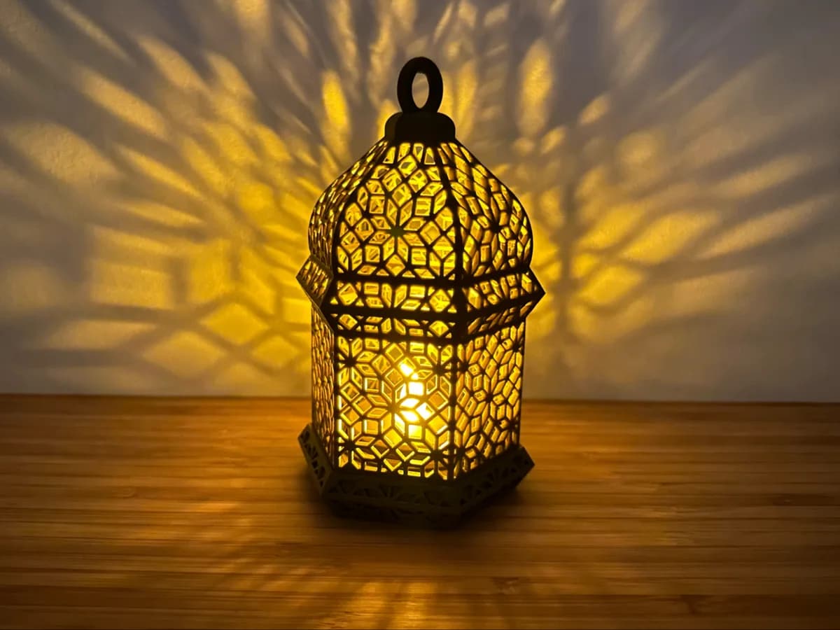 فانوس عربی تزیینی کوچک فانوس شمعی، نمای ۱